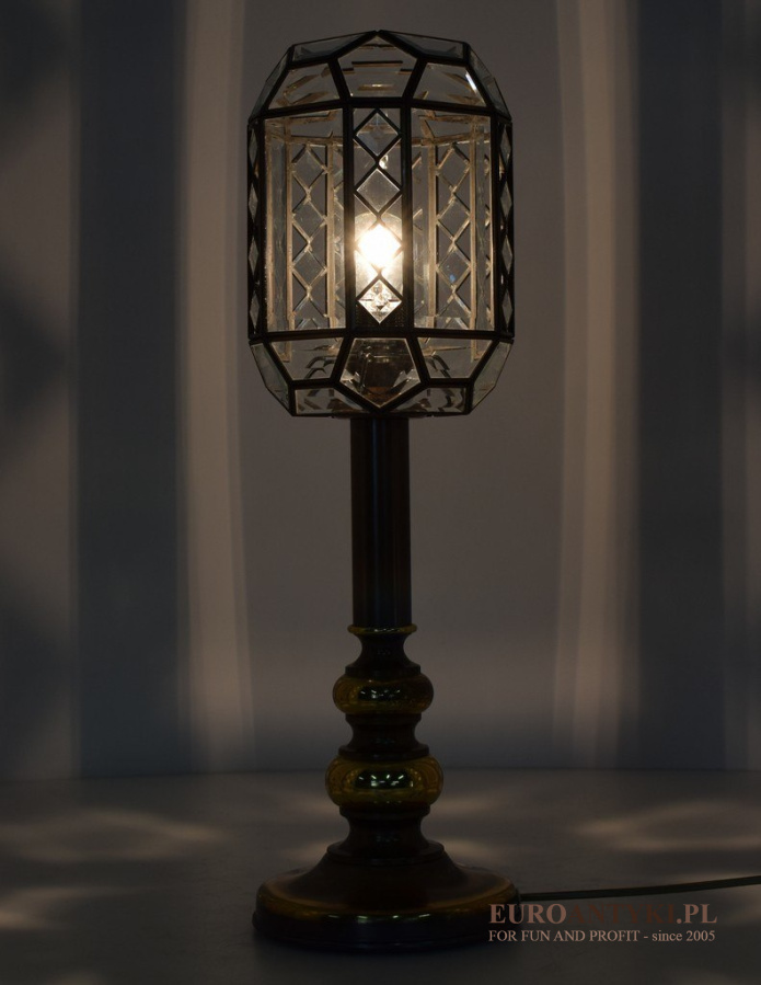 lampa stołowa witrażowa